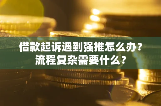武汉借款起诉遇到强推怎么办？流程复杂需要什么？